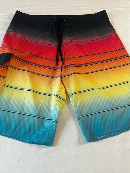 Billabong Recycler All Day Pro Boardshorts Size 31 Multicolor Striped - Picture 1 of 6